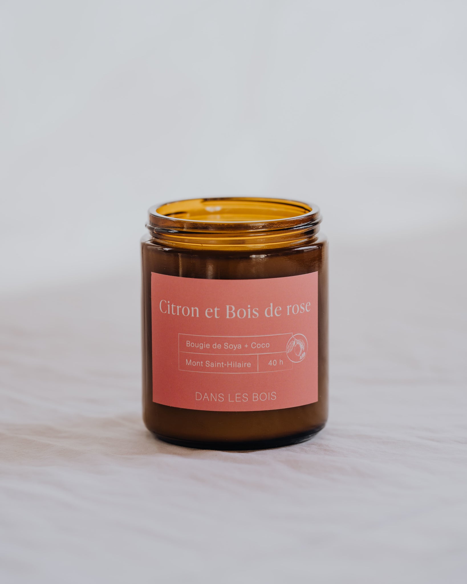 Bougie - Citron & Bois de Rose